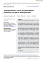 Bandwidth selection for kernel intensity estimators for spatial point processes