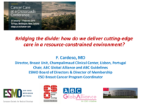 Bridging the divide: how do we deliver cutting-edge care in a resource-constrained environment?
