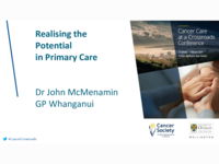 Cancer at the Crossroads: Realising the potential in primary care