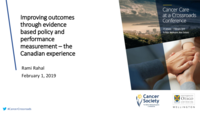 Improving outcomes through evidence-based policy and performance measurement – the Canadian experience