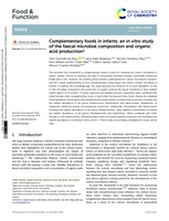 Complementary foods in infants: an in vitro study of the faecal microbial composition and organic acid production