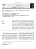 Green and sustainable techniques for mycotoxin decontamination in rice: Microwave and UV technology