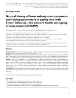 Natural history of lower urinary tract symptoms and voiding parameters in ageing men with 5-year follow-up—the concord health and ageing in men project (CHAMP)