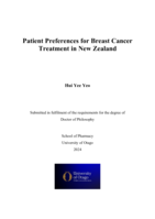 Patient preferences for breast cancer treatment in New Zealand