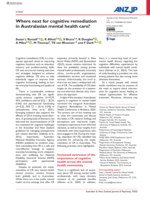 Where next for cognitive remediation in Australasian mental health care?