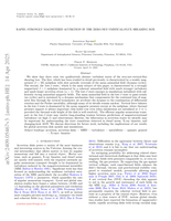 Rapid, strongly magnetized accretion in the zero-net-vertical-flux shearing box