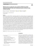 What do users in a polycystic ovary syndrome (PCOS) forum think about the treatments they tried: Analysing treatment sentiment using machine learning
