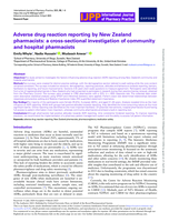 Adverse drug reaction reporting by New Zealand pharmacists: a cross-sectional investigation of community and hospital pharmacists