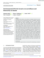 Environmental DNA for invasive rat surveillance and biosecurity on islands