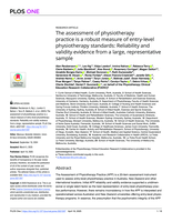 The assessment of physiotherapy practice is a robust measure of entry-level physiotherapy standards: Reliability and validity evidence from a large, representative sample