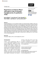 Experiences of whānau Māori with pēpi at risk of neonatal hypoglycaemia: A qualitative study