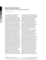 Unconventional Carers: Children caring in and through performance