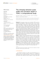 The interplay between pulse width and activation depth in TENS: a computational study
