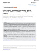 Public-Private Partnerships for Universal Health Coverage in Sub-Saharan Africa: A Scoping Review Protocol
