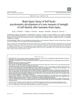 Brain Injury Sense of Self Scale: psychometric development of a new measure of strength of self-identity after traumatic brain injury