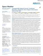 Geomagnetically Induced Currents, Transformer Harmonics, and Reactive Power Impacts of the Gannon Storm in May 2024