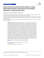 Ruling out acute myocardial infarction based on a single high-sensitivity troponin measurement in the emergency department: a clinical practice review