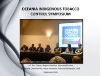 Oceania Indigenous tobacco control symposium
