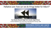 Palliative care: how can we do things better for Māori?