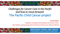 The Pacific Child Cancer project