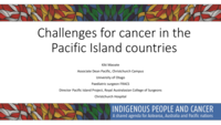 Challenges for cancer in the Pacific Island countries