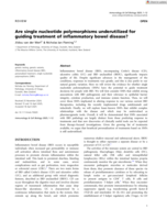 Are single nucleotide polymorphisms underutilized for guiding treatment of inflammatory bowel disease?