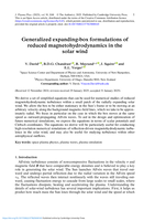 Generalized expanding-box formulations of reduced magnetohydrodynamics in the solar wind