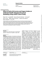 Effect of early life income and sugars intake on child oral health - marginal structural modelling using a birth cohort study