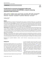 EuroQol data for assessment of population health needs and instrument evaluation (EQ-DAPHNIE): a study for enhancing population health assessment