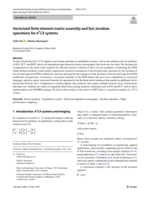 Vectorized finite element matrix assembly and fast Jacobian operations for AᵀCA systems