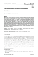 Diagram supermodules for 0-Hecke–Clifford algebras
