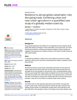 Resilience to abrupt global catastrophic risks disrupting trade: Combining urban and near-urban agriculture in a quantified case study of a globally median-sized city