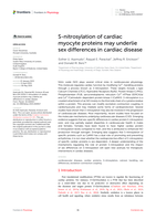 S-nitrosylation of cardiac myocyte proteins may underlie sex differences in cardiac disease