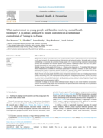 What matters most to young people and families receiving mental health treatment? A co-design approach to inform outcomes in a randomised control trial of Tuning in to Teens