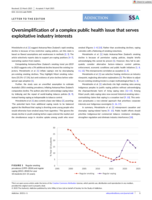 Oversimplification of a complex public health issue that serves exploitative industry interests