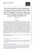 The Overlooked Document? Rethinking the History and Current Relevance of the AALCO Bangkok Principles on Status and Treatment of Refugees in Light of the On-going Rohingya Displacement