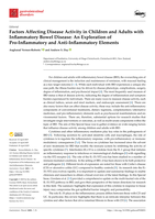 Factors Affecting Disease Activity in Children and Adults with Inflammatory Bowel Disease: An Exploration of Pro-Inflammatory and Anti-Inflammatory Elements