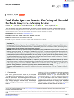 Fetal Alcohol Spectrum Disorder: The Caring and Financial Burden to Caregivers-A Scoping Review