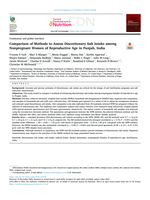 Comparison of methods to assess discretionary salt intake among non-pregnant women of reproductive age in Punjab, India