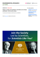 Gaps in public trust between scientists and climate scientists: a 68 country study