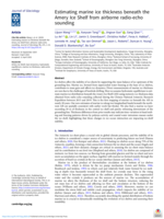 Estimating Marine Ice Thickness Beneath the Amery Ice Shelf from Airborne Radio-Echo Sounding