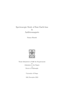 Spectroscopic study of rare earth ions in antiferromagnets
