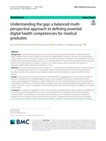 Understanding the gap: a balanced multi-perspective approach to defining essential digital health competencies for medical graduates