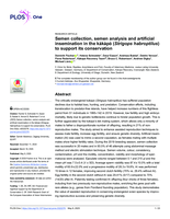 Semen collection, semen analysis and artificial insemination in the kākāpō (Strigops habroptilus) to support its conservation