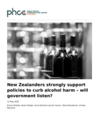 New Zealanders strongly support policies to curb alcohol harm – will government listen?