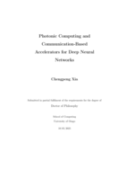 Photonic computing and communication-based accelerators for deep neural networks