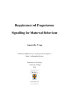 Requirement of Progesterone Signalling for Maternal Behaviour