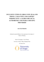 Inclusive Cities in Urban New Zealand from a Takatāpui and LGBTIQ Perspective: A guide for Local Authorities and Public Housing Providers
