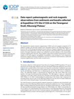 Data report: Paleomagnetic and rock magnetic observations from sediments and basalts collected at Expedition 375 Site U1526 on the Tūranganui Knoll, Hikurangi Plateau