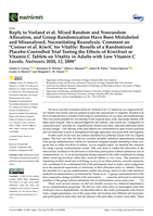 Reply to Vorland et al. Mixed Random and Nonrandom Allocation, and Group Randomization Have Been Mislabeled and Misanalysed, Necessitating Reanalysis. Comment on “Conner et al. KiwiC for Vitality: Results of a Randomized Placebo-Controlled Trial Testing the Effects of Kiwifruit or Vitamin C Tablets on Vitality in Adults with Low Vitamin C Levels. Nutrients 2020, 12, 2898”
